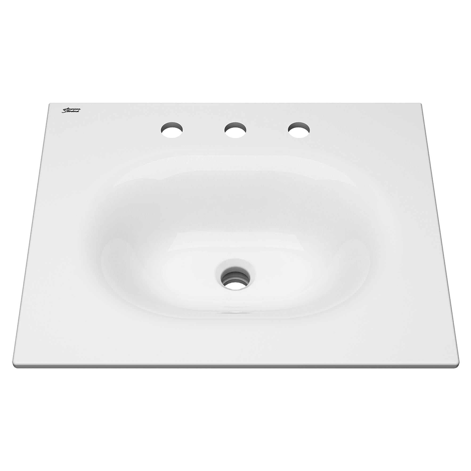 Studio S 24 Inch Vitreous China Vanity Sink Top 8 Inch Centers WHITE